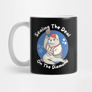 Baseball seal animal Mug